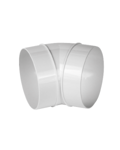 D125mm - 45° põlv plastikust