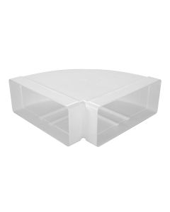 220x90mm - 90° põlv horisontaalne plastikust