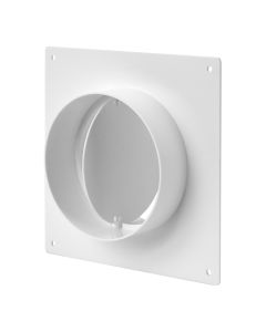 D125mm äärik ümarühendusega ja klapp plastikust