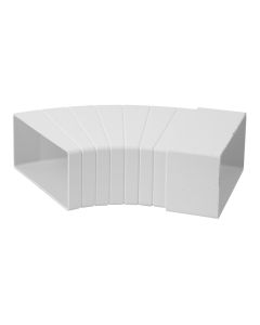 110x55mm - 15-60° põlv horisontaalne plastikust