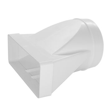 220x90mm - D150mm üleminek ümarale plastikust
