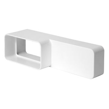 220x55 - 110x55mm lamekanalite ühendus plastikust