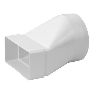 110x55mm -  D100mm üleminek ümarale (pikk) plastikust